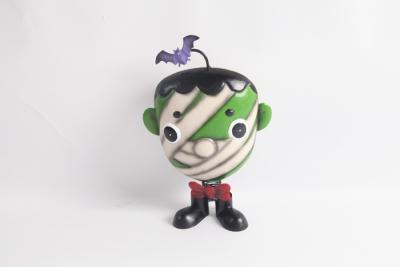 Metal Halloween Frankenstein Ornamentos Swing Estatueta Decoração de mesa