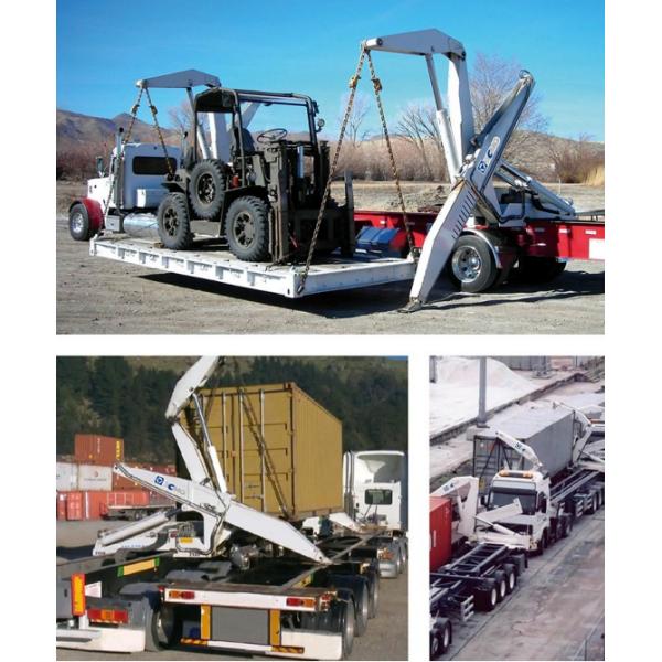 SINO TRUCK HOWO TH7 3-осевой XCMG самонагружающийся кран 37 тонн 40T 45T боковой грузоподъемник 20FT 40FT контейнерный грузовик прицеп