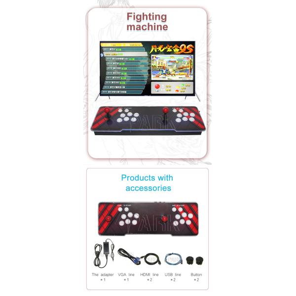 2 Player Camouflage 6 Key Wired Acrylic Console