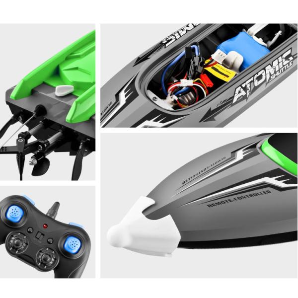 Electric Remote Control Boat in 1 18 Scale with Circulating Water Cooling and Alarm