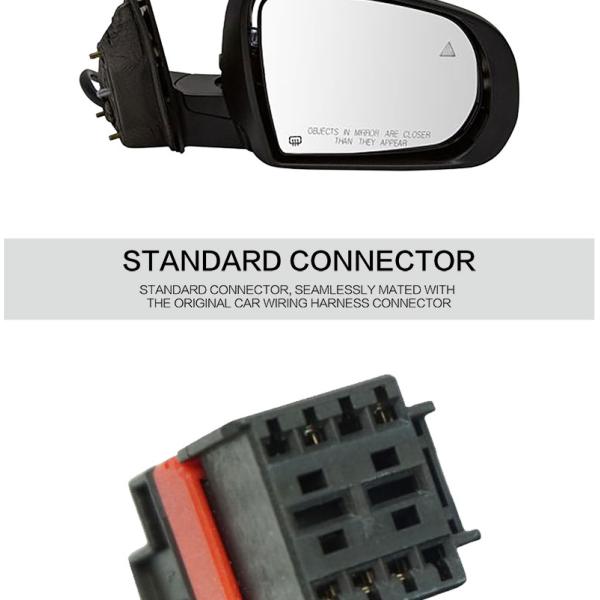 Plastic Car Exterior Accessories Wide Angle Driveway Rear View Side Mirror