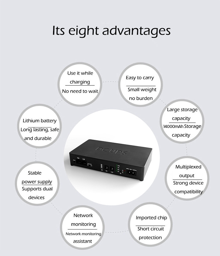 Мини-Упс DC 9V 12V 5V Smart Mini UPS Для Wi-Fi маршрутизатора Веб-камера CCTV камера