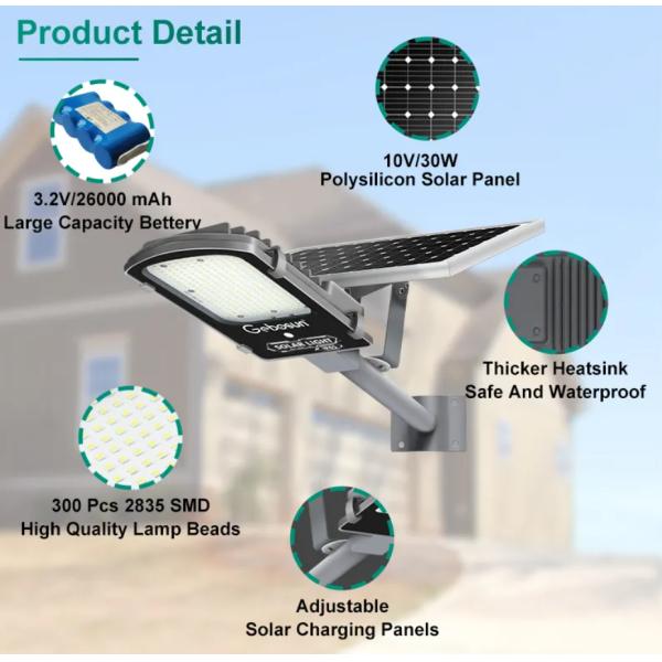 High Quality Waterproof LED street light 500w split solar street light with solar panel