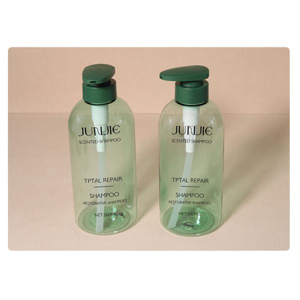 Dispensador de jabón líquido de champú vacío Embalaje aceite para el cabello 500 ml acondicionador PET Botella de loción de plástico con tapa de bomba