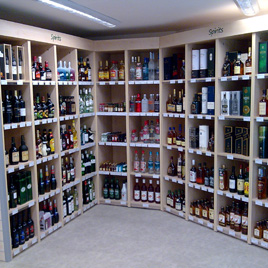 acrylic wine display