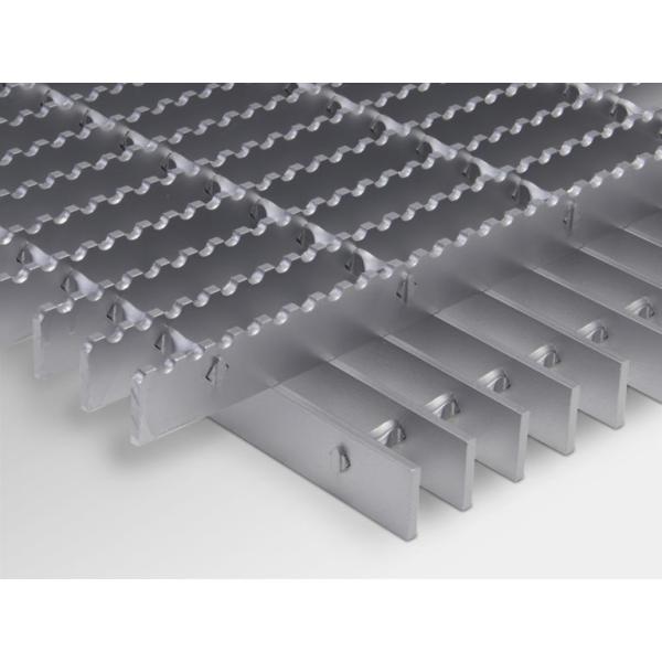 Swaged T6063 Aluminum Bar Grating Safety Powder Coating Forged For Louvre Facades