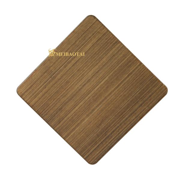 8c PVC Hairline Stainless Steel Sheet Wall Protection LISCO Material