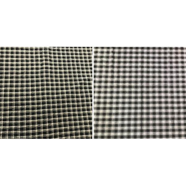 пряжа шотландки 110-160gsm покрасила ткань белья