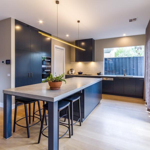 Black Melamine Open Kitchen Cabinet Free Designs Custom Complete Kitchen Island