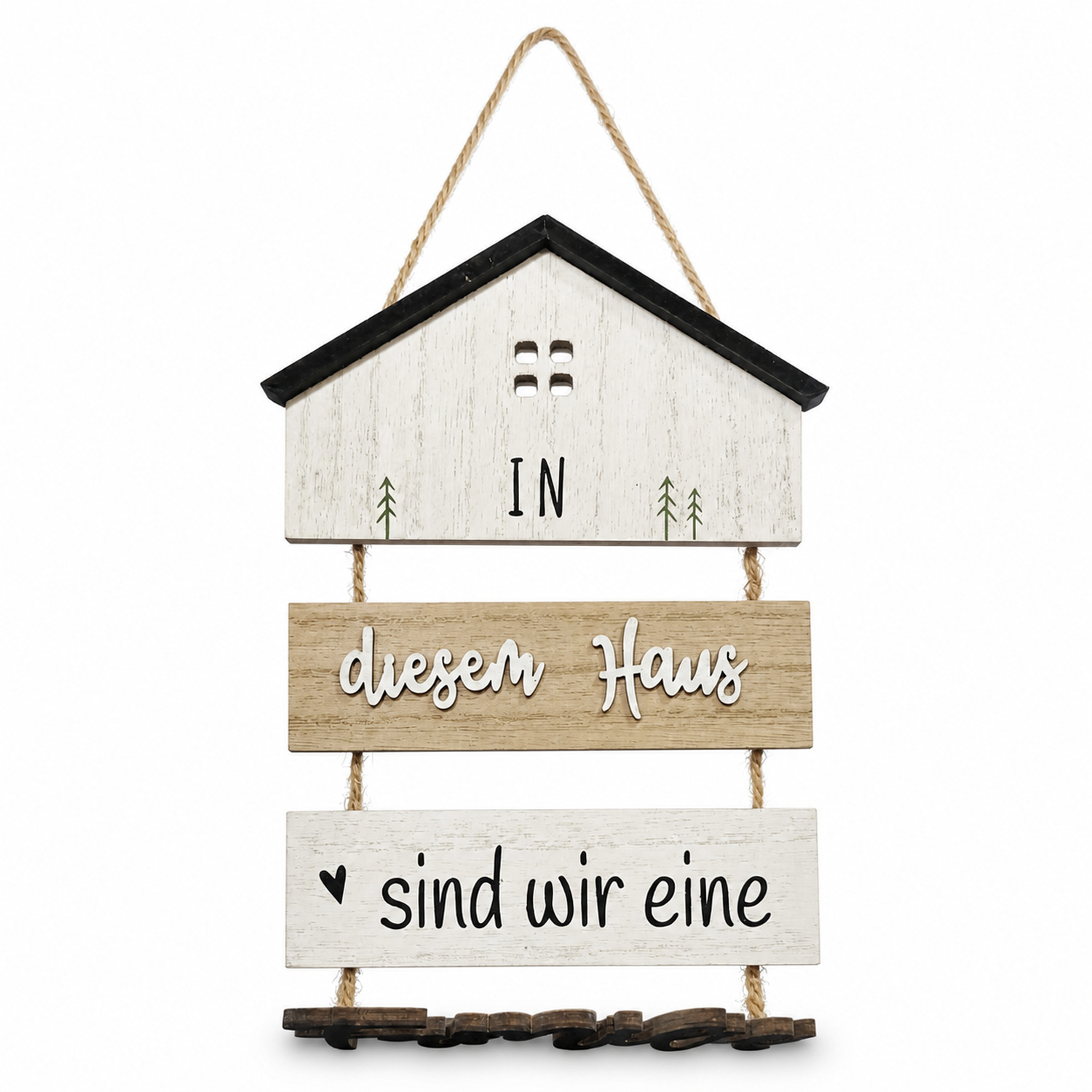 Custom German Style Wooden House Hanging Ornament Model 233