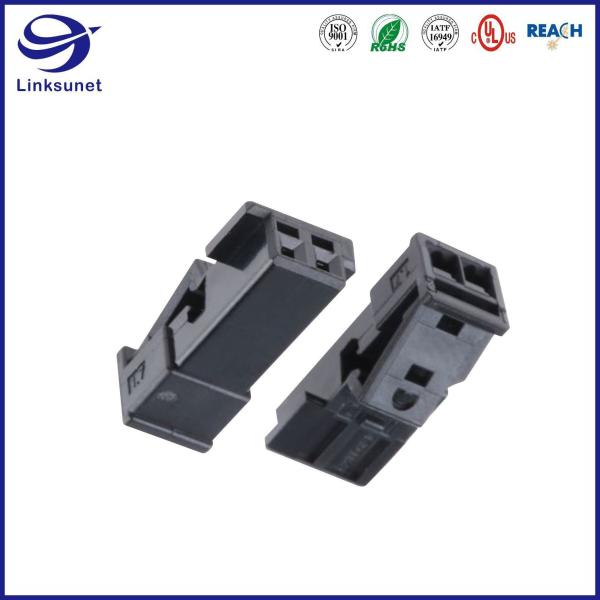 MQS 2.54mm Socket 18 - 24 AWG Black Connector For Automotive Wiring Harness