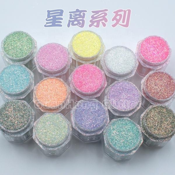 Extra Fine PET Halloween Glitter Mix Hexagon Iridescent Eyeshadow Dust