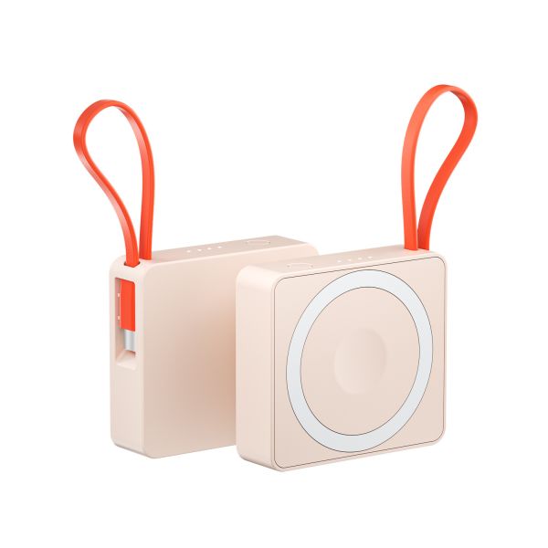 High-Capacity Three-in-One Mini Type-C 3A Fast-Charging Two-Way Portable Magnetic Charging Treasure Power Banks Station