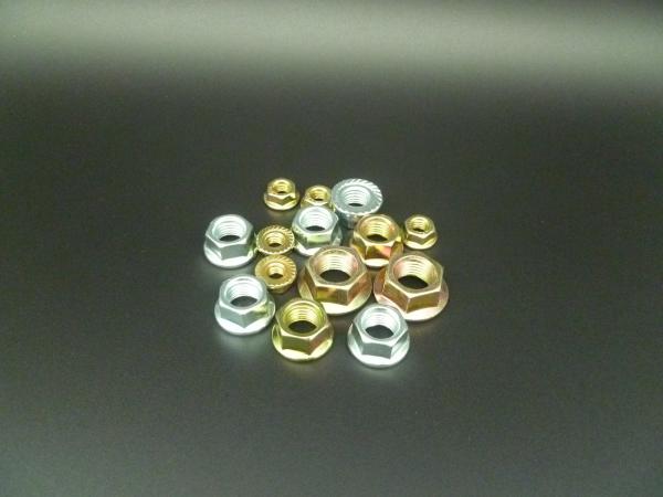 DIN6923 Hex Flange Nuts M20-2.5 Grade 4.8 YP & ZP Zinc Plated Flange nut JIS1190