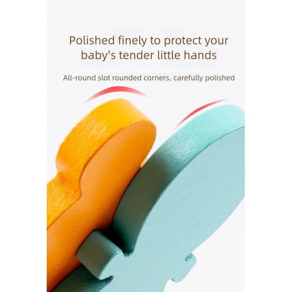 2025 Early Educational 3d Animal Traffic Jigsaw Game Children Cognitive Wooden Matching Puzzles Board Toys for Kids Boys Girls