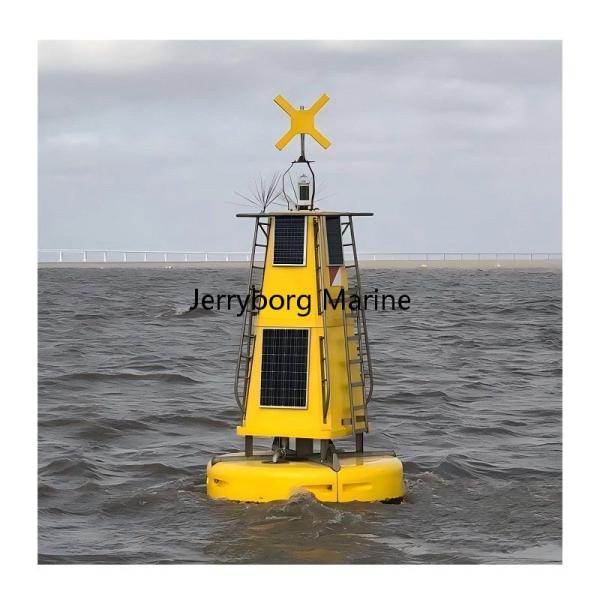Lightweight Material of LLDPE Buoy With Solar Light for Easy Installation in Lakes