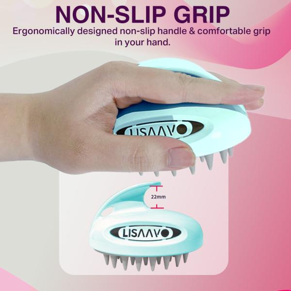 Detachable Scalp Massage Brush Scalp Cleanser Brush With TPR Bristles