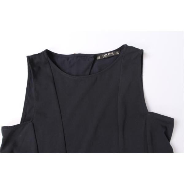 100% Polyester Ladies Dress Clothing Sleeveless Black Short Dress Casual