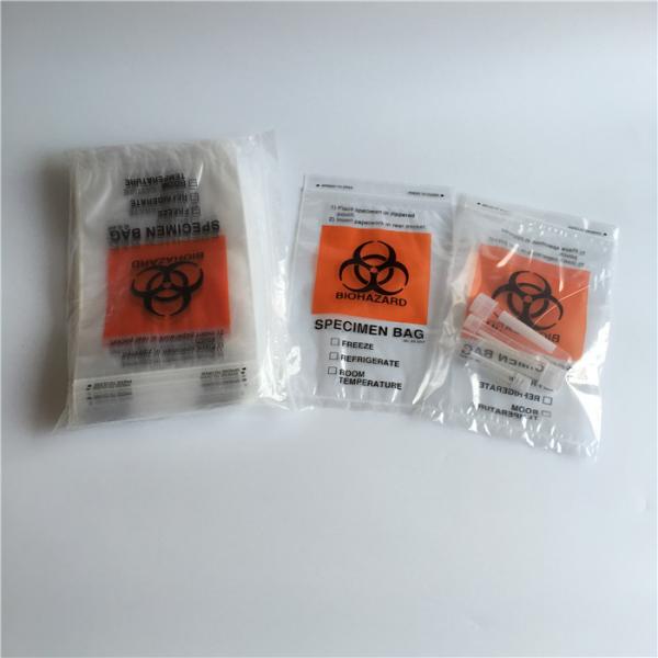 Wholesale Sample Bag Biohazard Specimen Transport Bag Transparent 95kPa Biohazard Bag Specimen Transport Bag