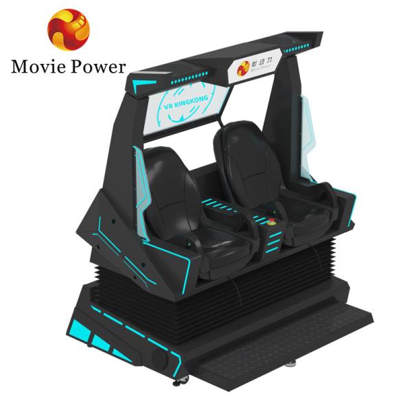 5.0KW 9d VR Cinema 2 Seats Roller Coaster Vr Chair Arcade 4d 8d Virtual Reality Simulator With Shooting