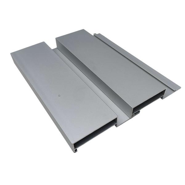Matte Anodized Silver Aluminum Slatwall Exhibition Wall Extruded Aluminium Profiles