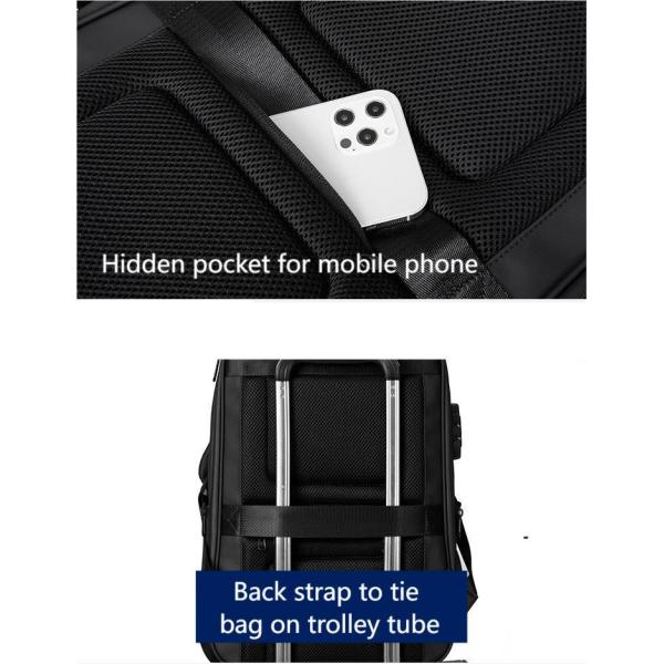 Устойчивый рюкзак для ноутбука с сочетанием безопасности и замком для снижения веса