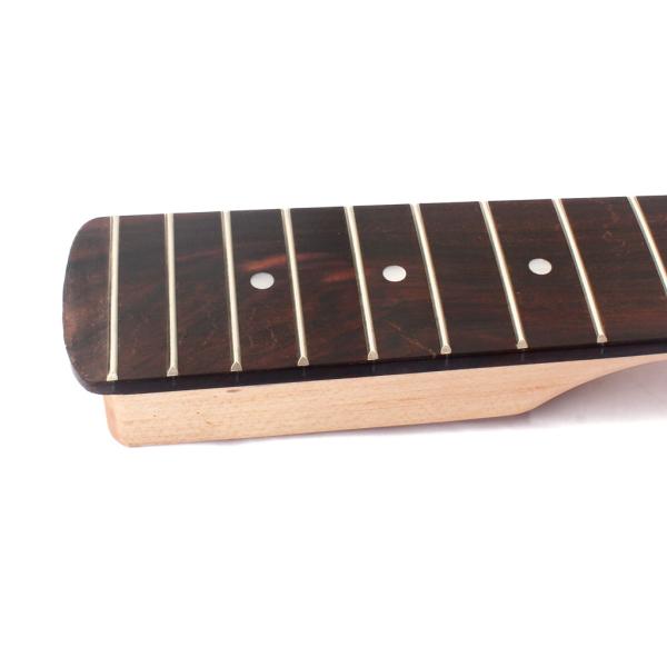 Madeira de bordo 5 cordas baixo elétrico guitarra pescoço Fingerboard 21 Frets Ajuste de cabeça