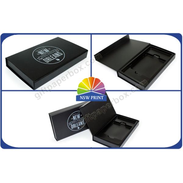 Магнитной прикрепленный на петлях бумагой волдырь подарочной коробки крышки пластиковый упаковывая горячий штемпелевать