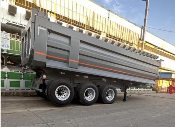 40-80 Ton Dump Semi Trailer With ABS And Heavy Mechanical Suspension