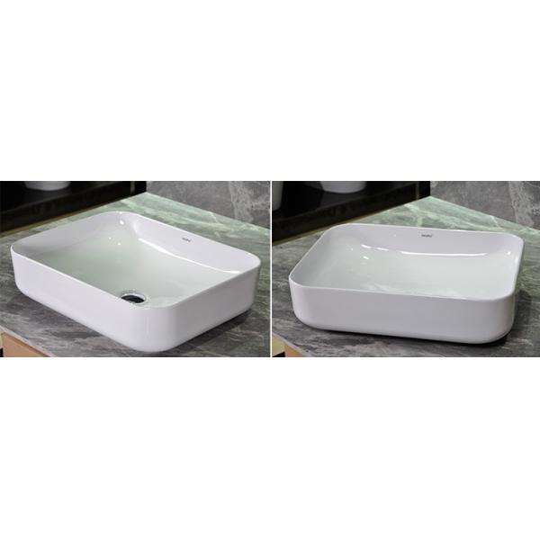 Керамическая стена повиснула таз мытья для ванной комнаты 395*375*110 мм, раковины держателя стены