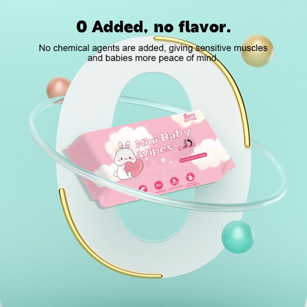 68pcs 14*15cm Baby Wet Wipes Fragrance Free Alcohol Free Wet Wipes 99% Water