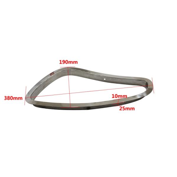 Lightweight Barber Chair Armrests High Quality Stainless Steel Weighing 0.3 Kg/pair