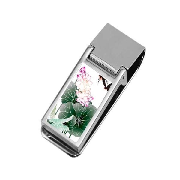 Personalized Office Decor Stainless Steel Sublimation Blank Money Clips For Father Gifts Business Use
