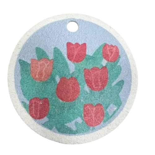 Quick Dry Cellulose Kitchen Sponge Reusable Eco Friendly Printing Pattern For Kitchen Cleaning