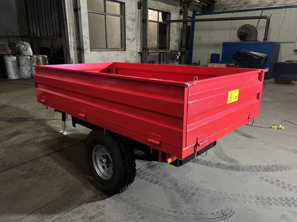 1.5T2W - Off Road Hydraulic Dump Trailer 1.0ton; Single Axle Farm Tipping Trailer;Tractor Hydraulic Dump Trailer
