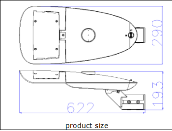 Приложение уличного света проезжей части Ип66, снабжение жилищем заливки формы 80в алюминиевое светлое