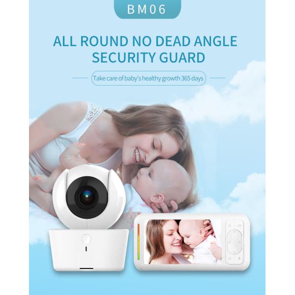 Smart Phone 720p Babyphone Monitor 5V Home Pet Camera Ring Music WiFi Video With Crib Mount