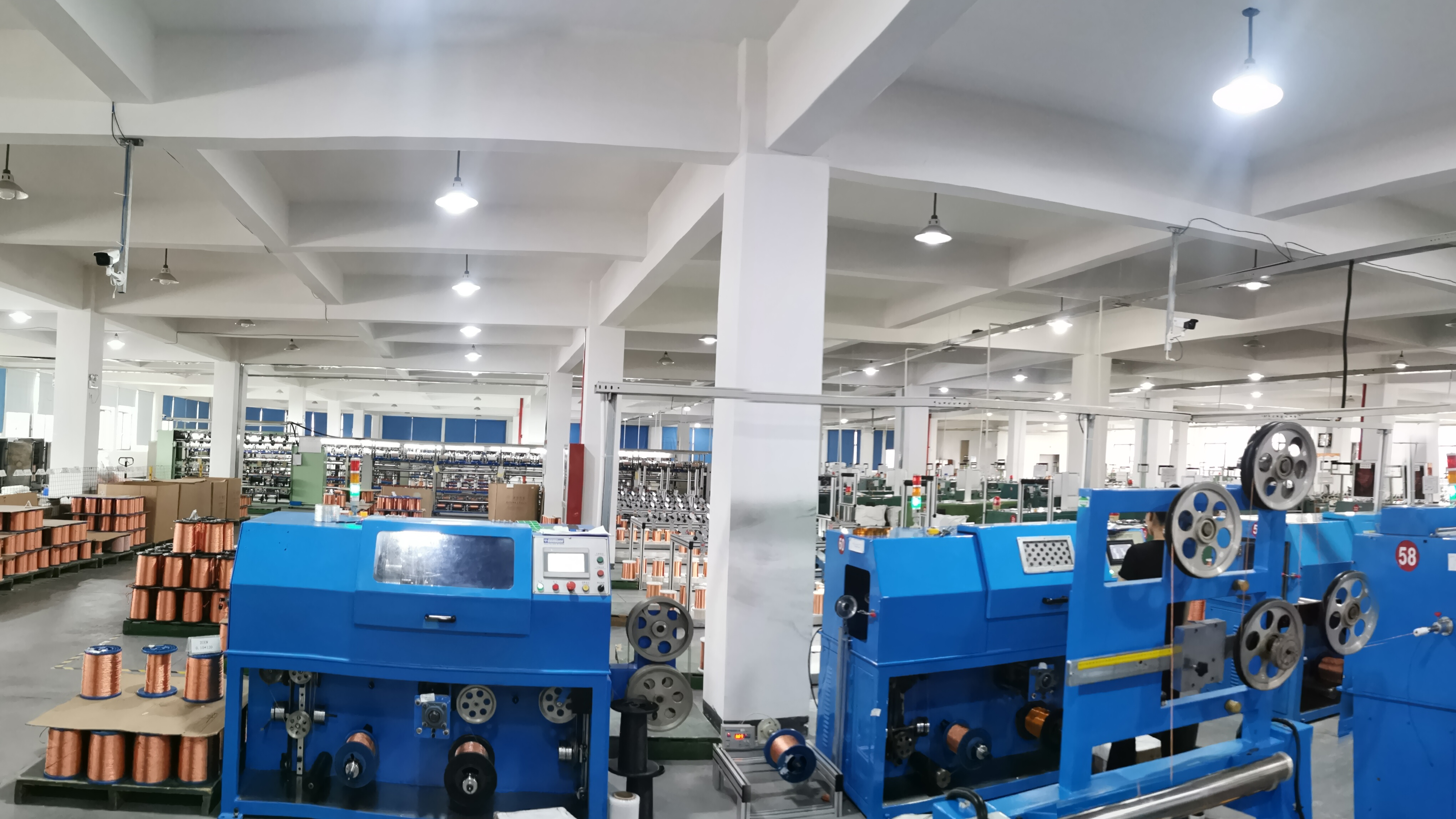 Stranded 1500/38 2USTC-H High-frequency Class H/180C Enameled Copper Litz Wire with Sinle Nylon Serve