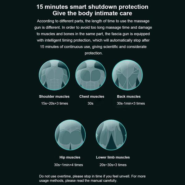 USB перезаряжая мышцу тела Handheld Massager мышцы вибрируя ослабляет 2000mAh