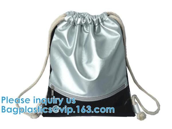 Drawstring Leather Pu Backpack PU Hologram Drawstring Bag,cosmetics, promotion, shopping, supermarkets, gifts, apparel