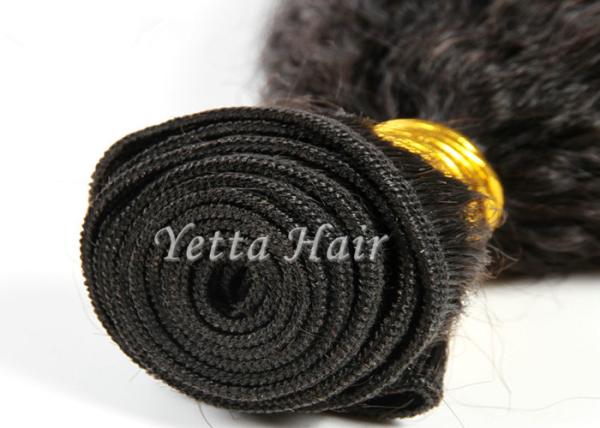 Fashionable Kinky Straight Peruvian Human Hair Weave for Black Women