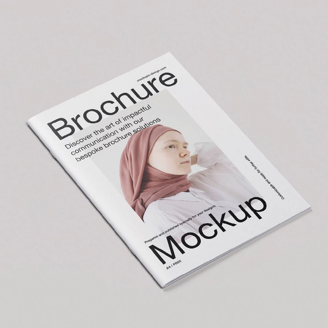 Saddle Stitched Paper Brochures With Coated Art Paper For Corporate Marketing