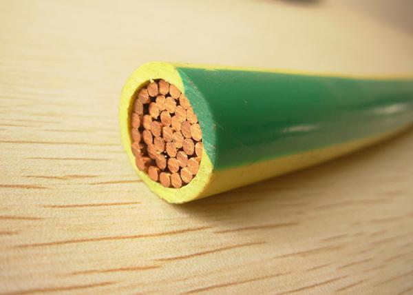 450/750V Electric Building Wire Fil isolé de terre 1x35mm² Vert/Jaune PVC Electrical Wire Earthing Cable