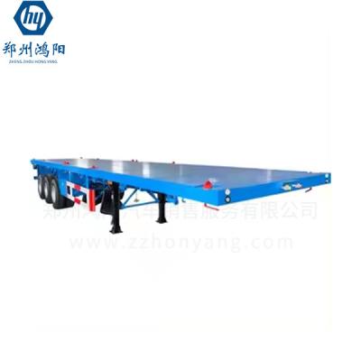 Dependable 3 Axles 40ton Flat Trailer for Trouble-Free Operation in Challenging Environments