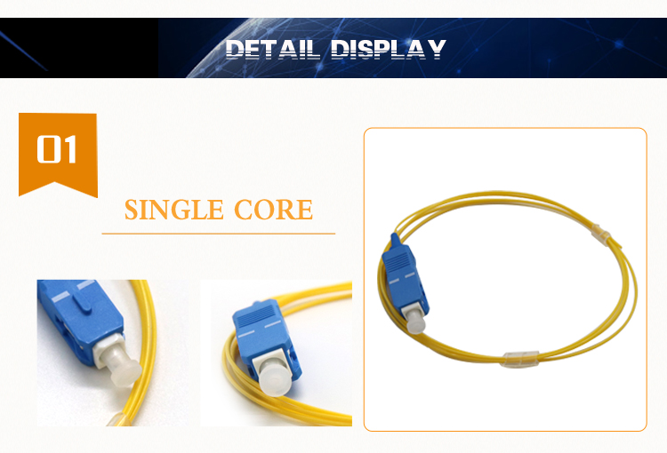 Стекловолокно отрезка провода SC UPC 3.0mm CATV SM SX LSZH