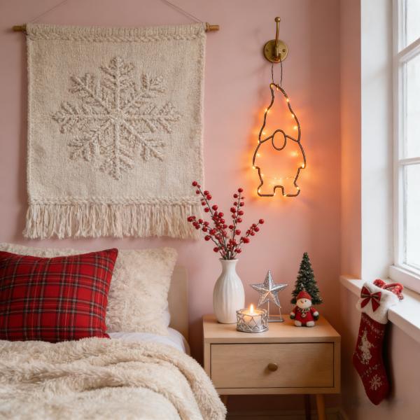 PP Plastic Battery Case Iron Art Decorative Lights with Batteries Featuring Contact Stopper Suitable for Indoor Outdoor
