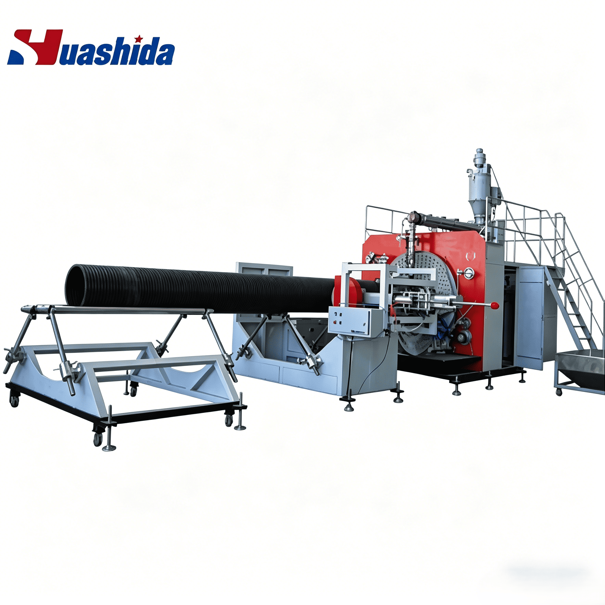 HDPE PP PVC Double Wall Corrugated Pipe Line for Municipal Sewage Drainage