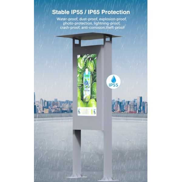 49 inch Portable CMS Advertising Software Touch outdoor lcd advertising display