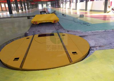 5t industrial electric turntable for steel mill material handling car on railway