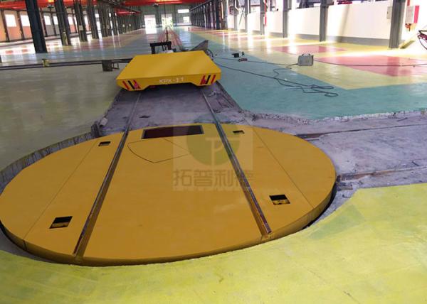 5t industrial electric turntable for steel mill material handling car on railway